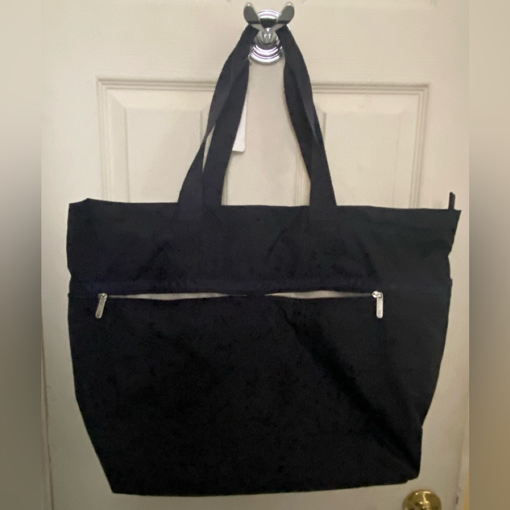 Lesportsac Carlin Deep Sea Blue Top Zip Tote Bag Brand New with Tags